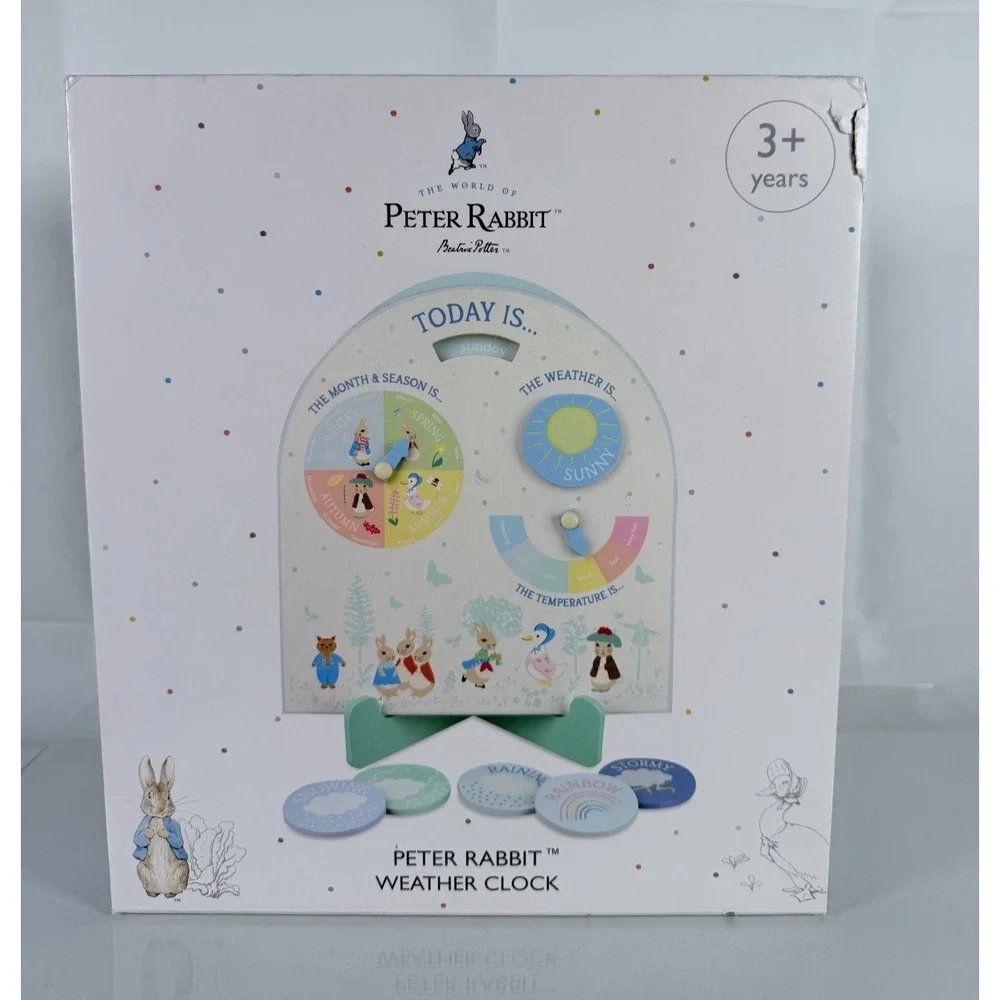 Orange Tree Toys Peter Rabbit Wooden Weather Clock